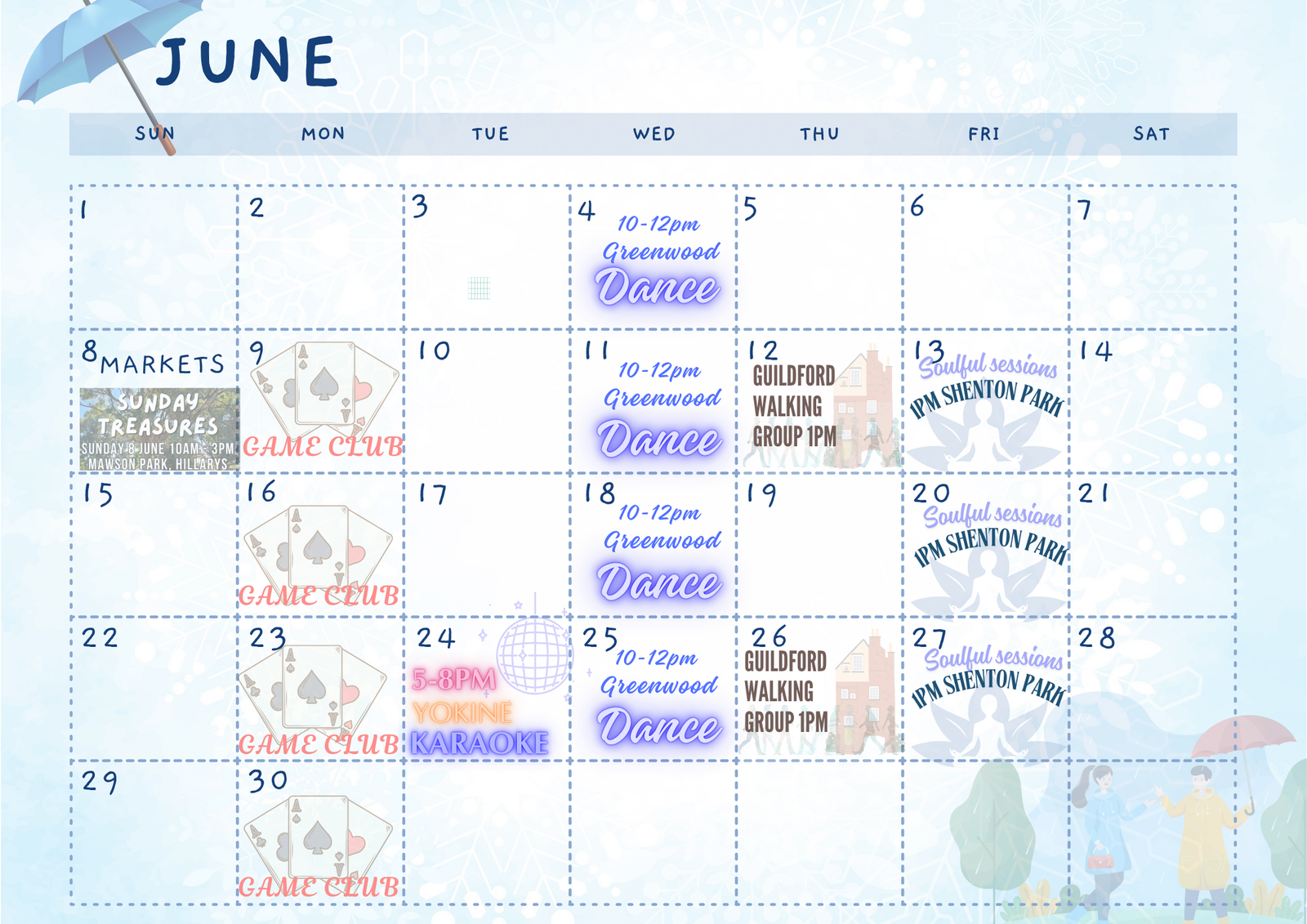 JUNE CALENDAR